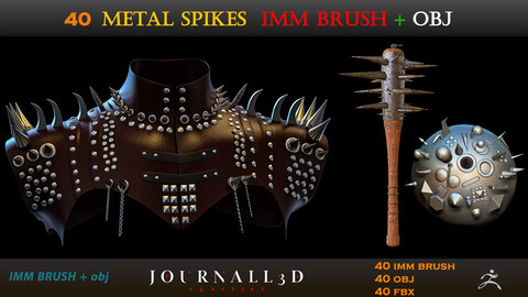 40  metal spikes  IMM BRUSH + obj