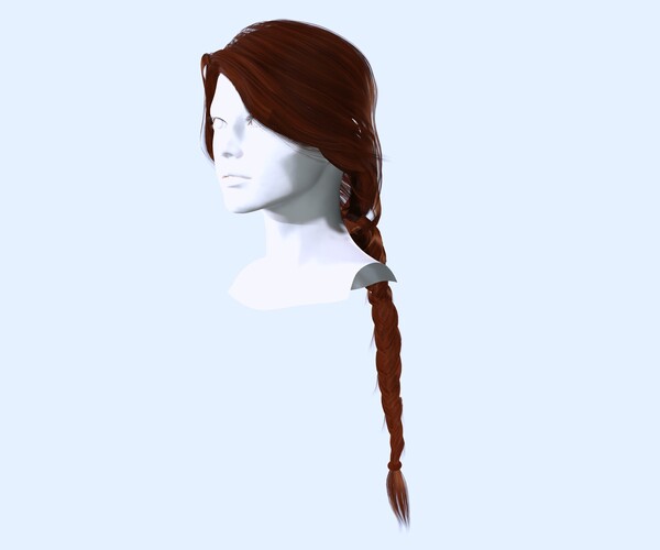 ArtStation - Realistic Female Braided Hair