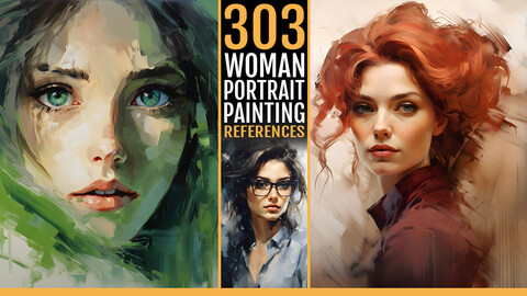 303 Woman Portrait Painting