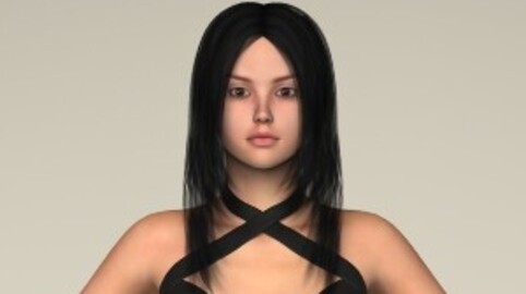 Young Sexy Teen Girl 3D Character