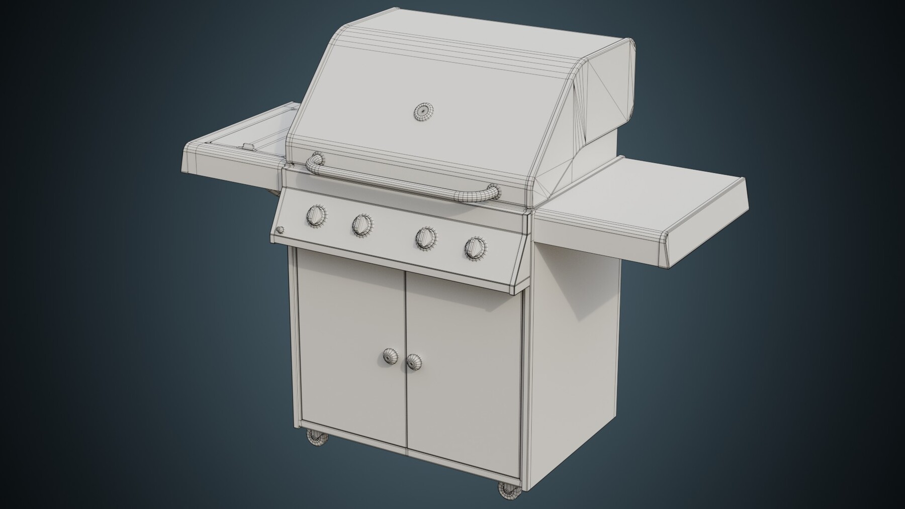 ArtStation - Gas Grill 1A | Game Assets