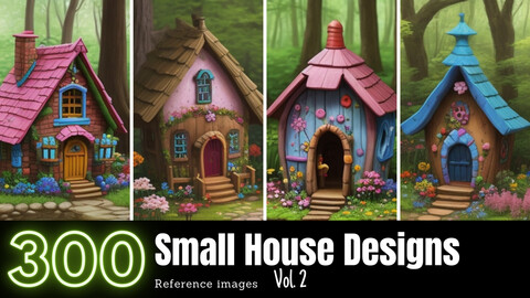 Small House Designs Vol.2 | Fairy Houses In The Forest | 4K | Reference images