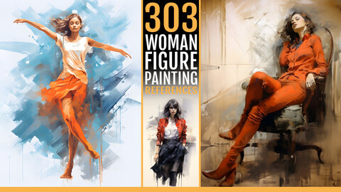 303 Woman Figure Painting