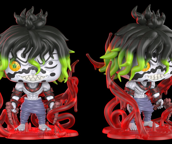 ArtStation - Demon Slayer Funko POP Upper Moon 2 Douma ~digital .stl files~