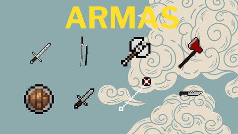 ArtStation - Free CC0 Melee Weapon Sprites Pack