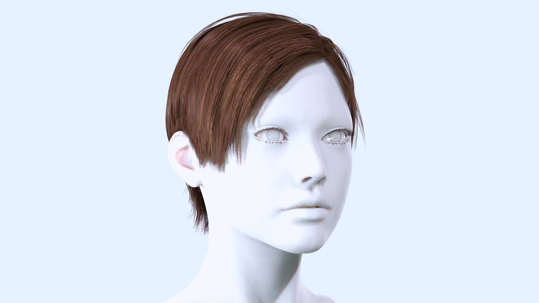 ArtStation - Realistic Short Hairstyle Female