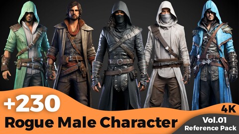 +230 Rogue Male Character Concept(4k)