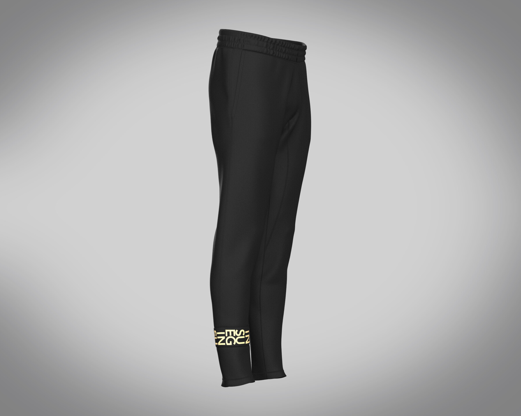 ArtStation - Mens Black And Gold Pant | Resources