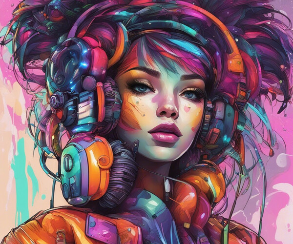 ArtStation - Colorful DJ | Artworks