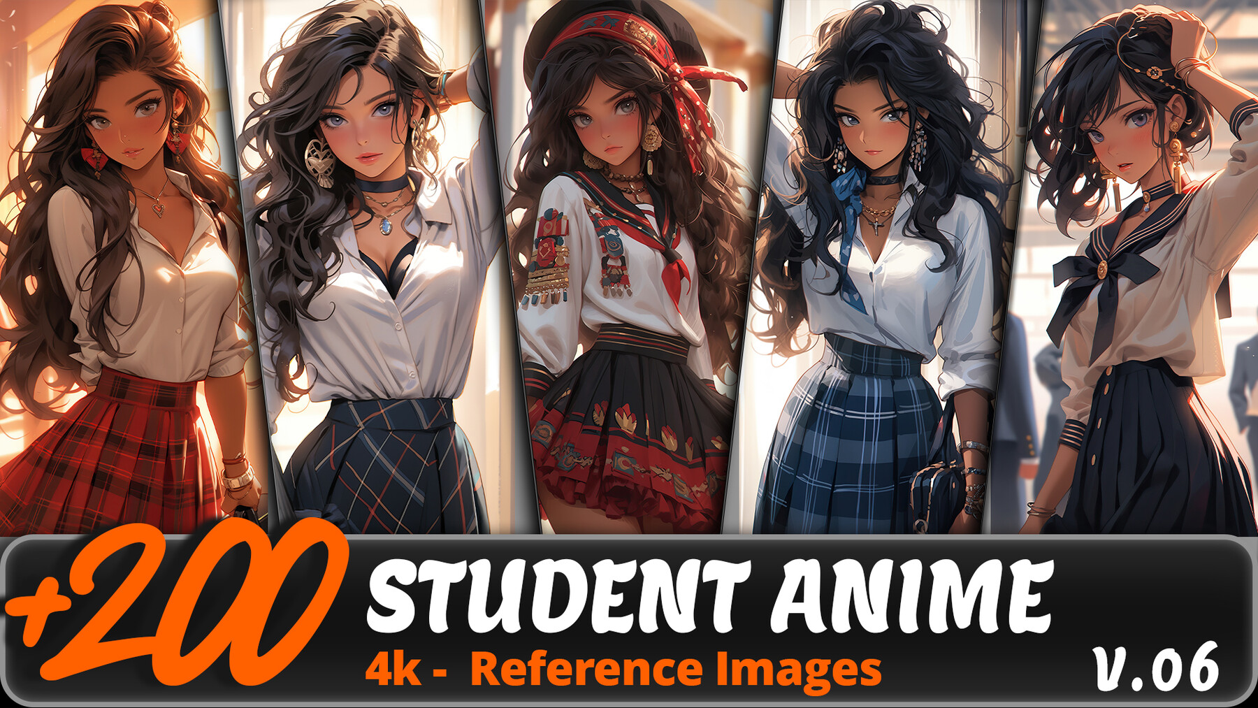 4K Background Anime School Set in 2D Assets - UE Marketplace