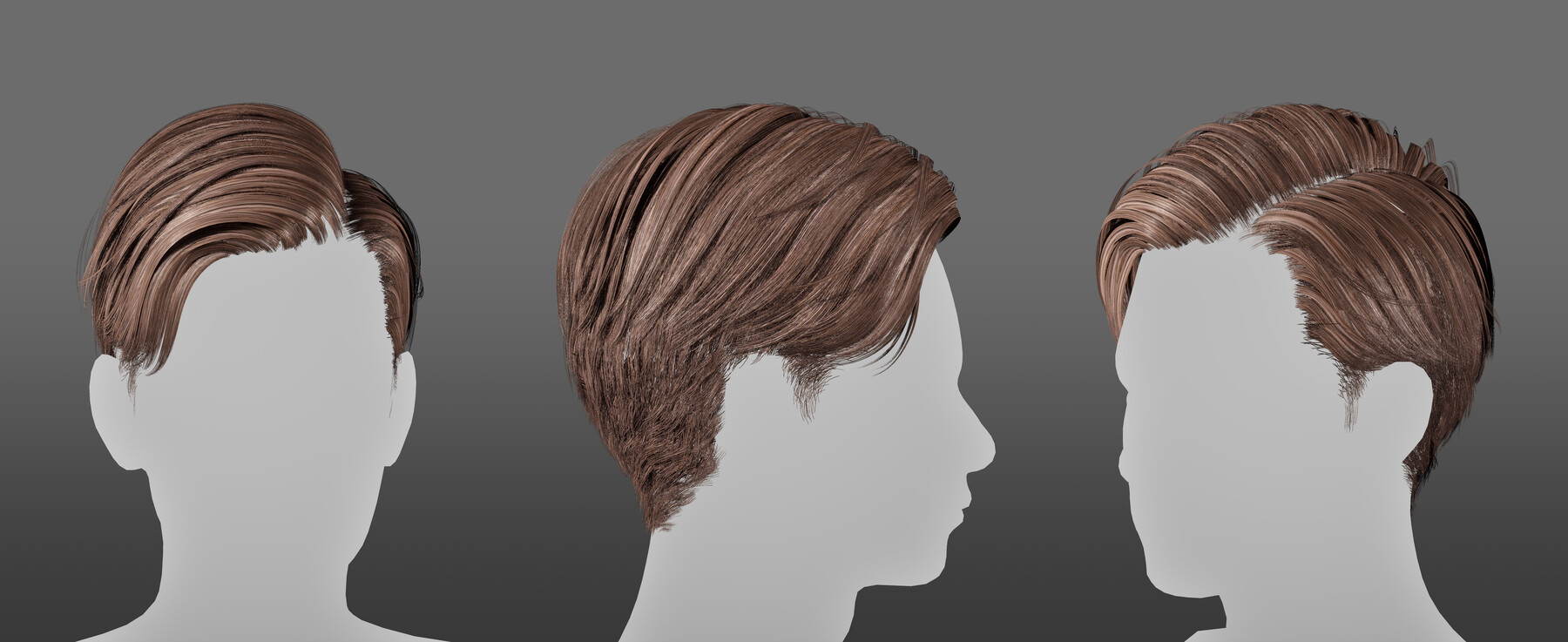 Male Hair Pack 3 - Free