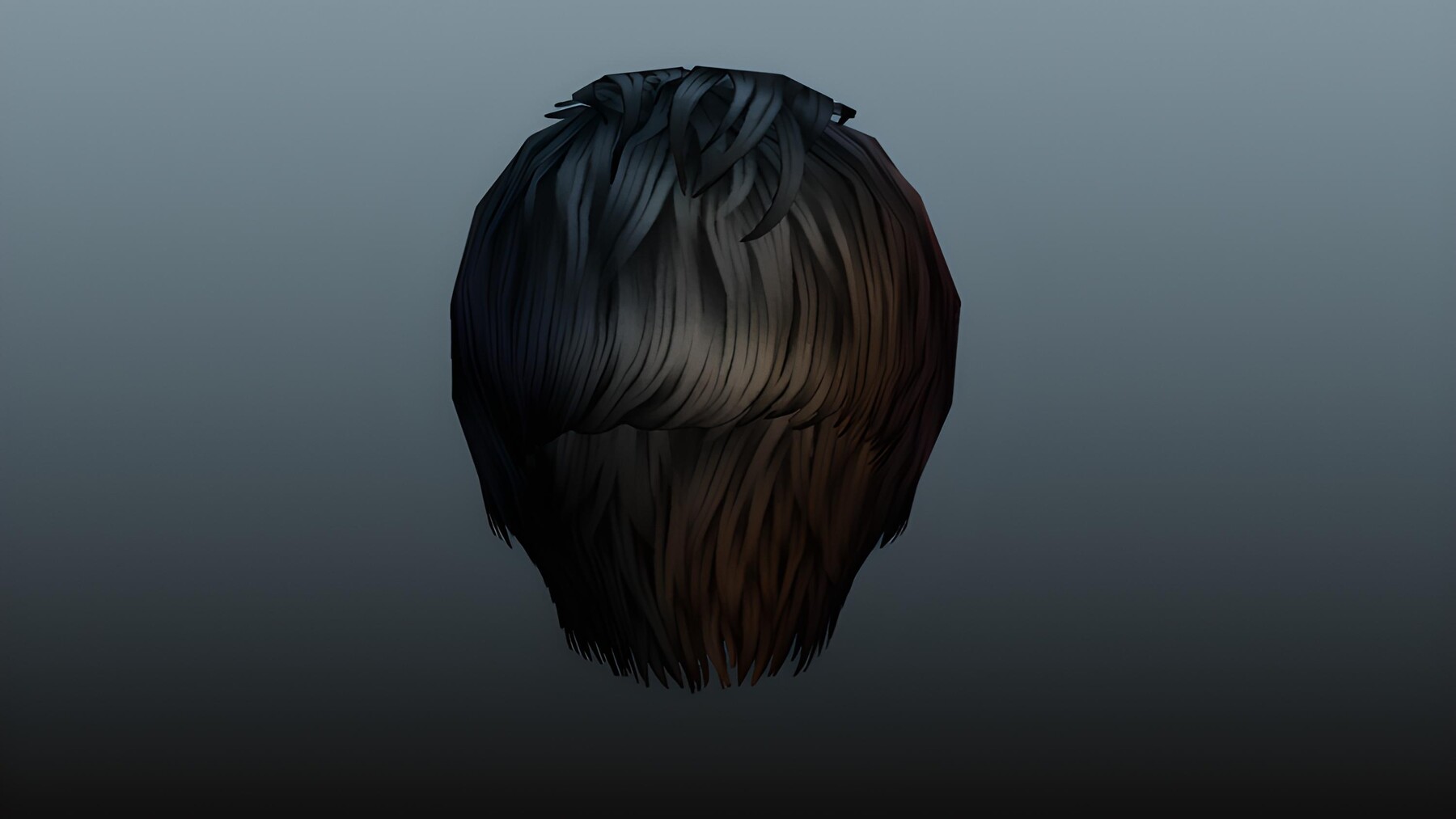 ArtStation - Male hair 4 colors low poly