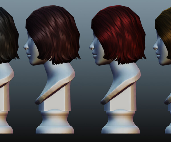 ArtStation - Hair Female - 004