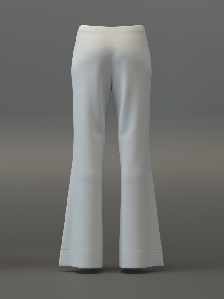 ArtStation - Pullup Flared Trousers | Resources