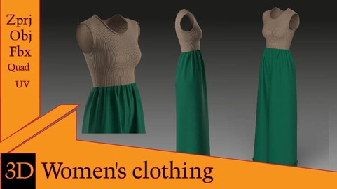3D womens clothing