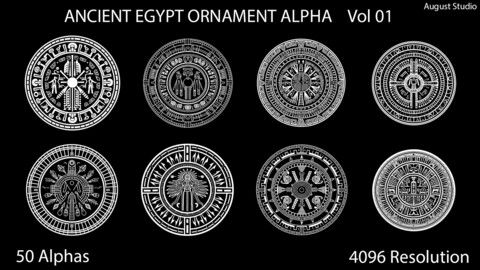 Ancient Egypt Ornament Alpha - Vol01