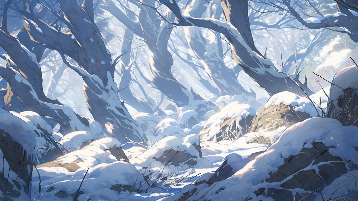 ArtStation - 2000+ Trees & Forests Anime Visual Novel Backgrounds