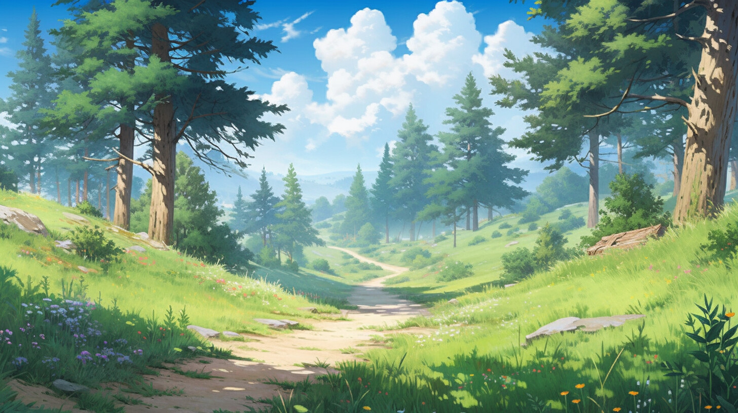Anime Nature Backgrounds, Forest Anime (122)