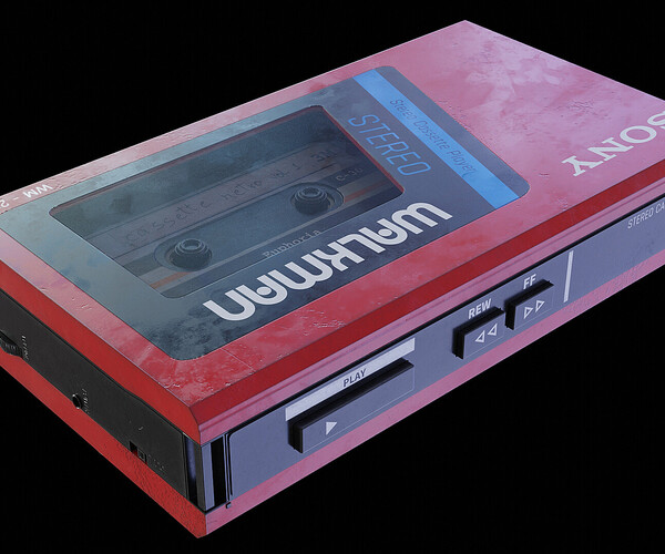 ArtStation - Creating a Sony Walkman in Blender and Substance Painter ...