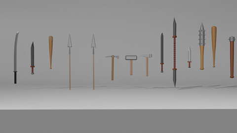 Melee Weapons Collection(14 Weapons)