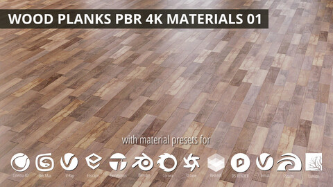 Wood Planks 01 PBR 2K/4K Materials