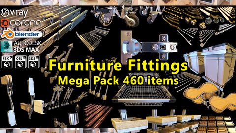 Furniture Fittings Mega Pack 460 items