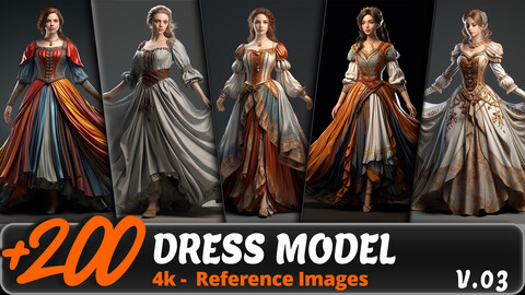 DRESS MODEL VOL. 03/ 4K/ Reference Image