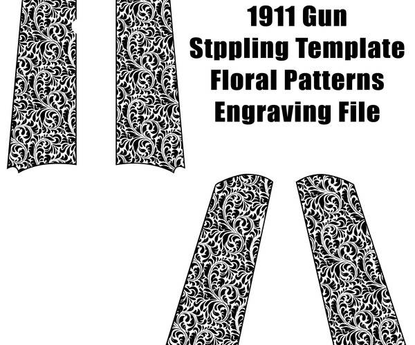ArtStation - 1911 Gun engraving blank template vector, svg, dxf, laser  engraving, cnc cutting file