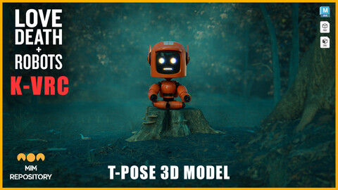 Love Death Robots K-VRC T-Pose 3D Model