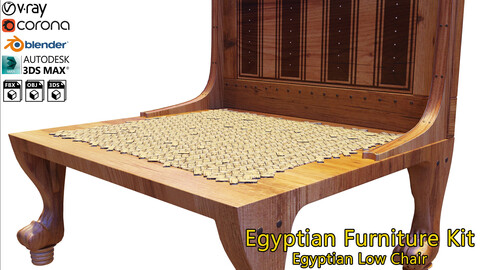 Egyptian Furniture Kit - Egyptian Low Chair