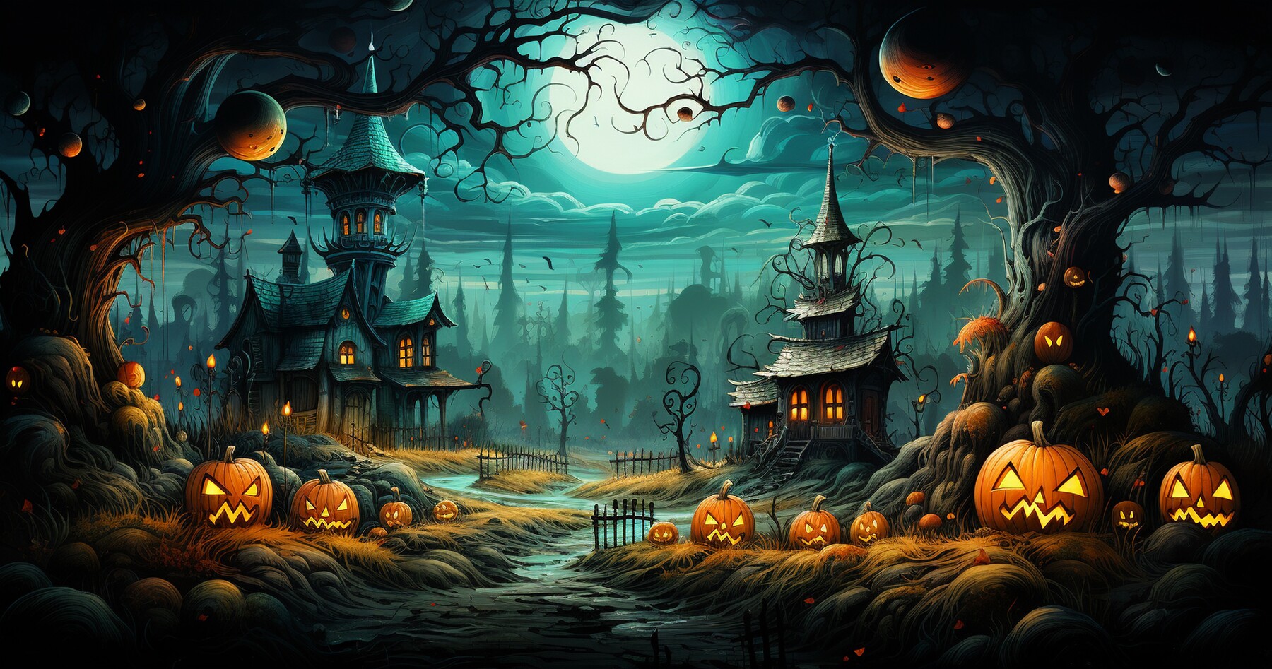 ArtStation - 25 Halloween backgrounds - Vol 03 | Artworks