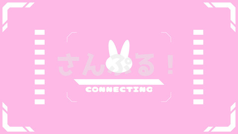 Stinger transition [Virtual connection rabbit 8collar] OBS/SLOBS/Youtuber/Streamer/Vtuber Assets