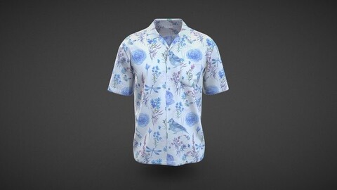 Men Floral Printed Apparel Shirt