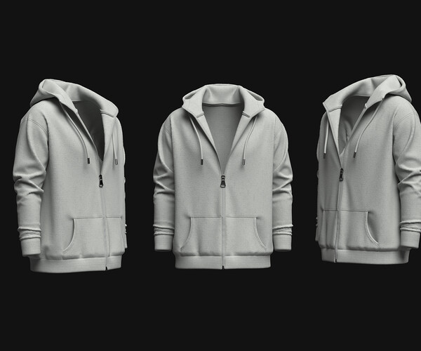 ArtStation - Front zip hoodie | Resources