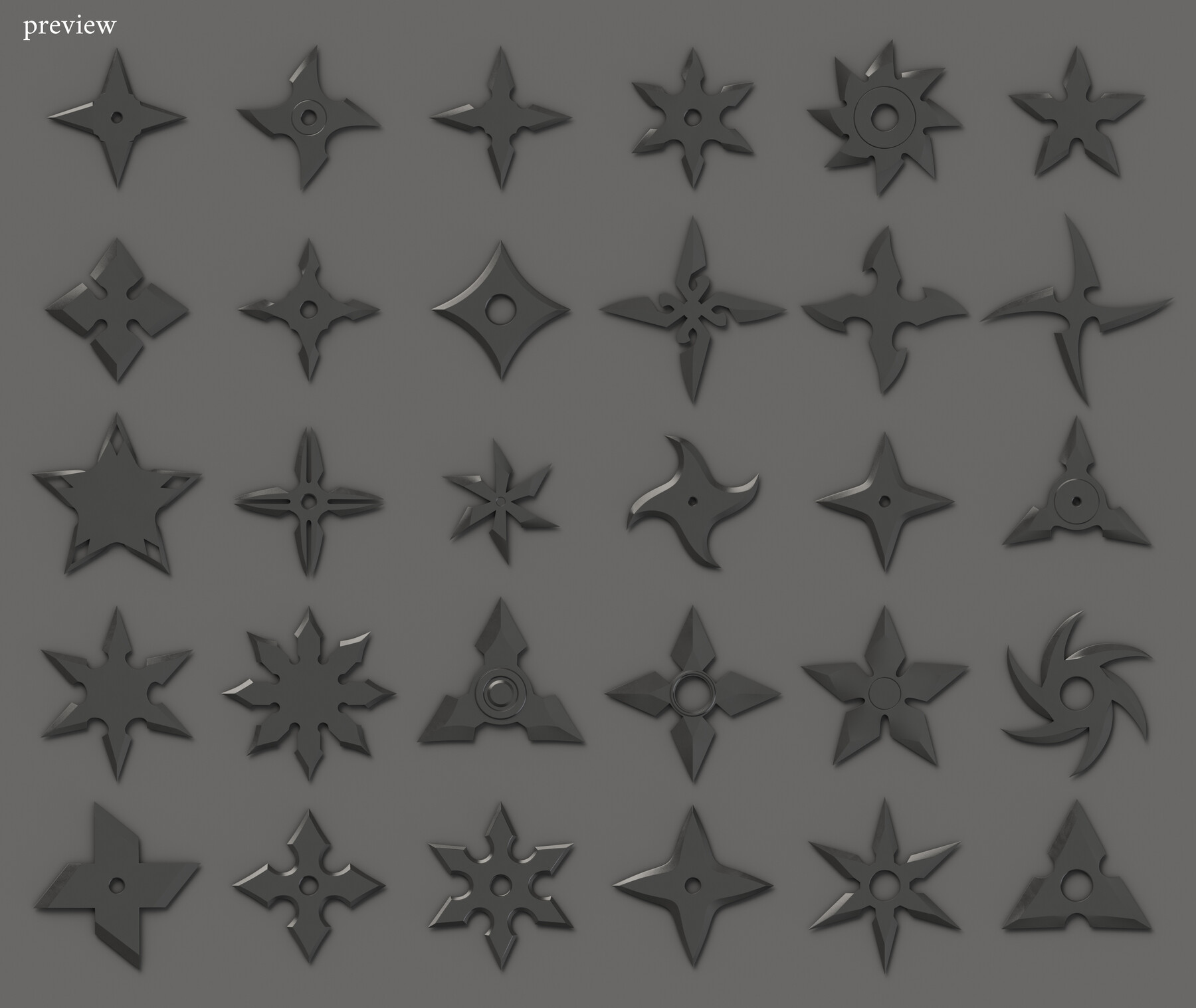 ArtStation - Shurikens | Resources