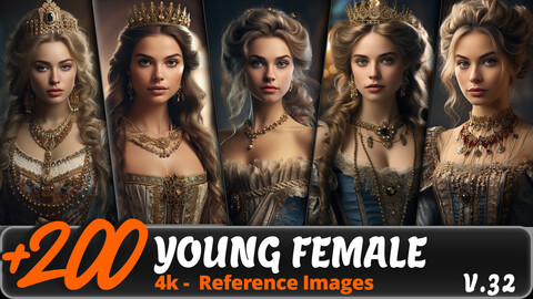 YOUNG FEMALE  VOL. 32/ 4K/ Reference Image