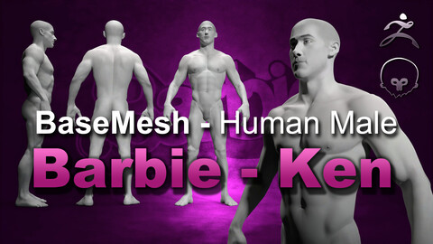 Human Male [ Body/Skin Basemesh ] Barbie-Ken