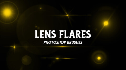 Lens Flares Photoshop Brushes