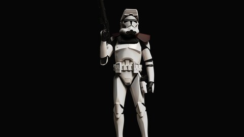 Star wars 3d printable clone trooper statues 3D print model