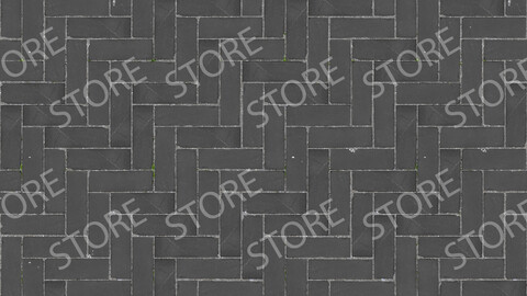PavingStones Seamless Texture Patterns 2k (2048*2048) | PNG 10 | JPG 10 File Formats All Texture Apply After Object Look Like A 3D