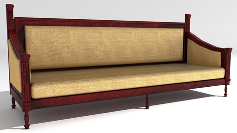 Wooden Sofa 4K