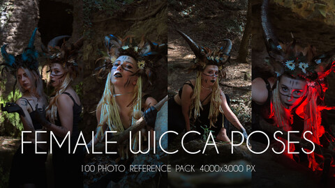 Female Wicca Poses - 100 Photo Reference Pack