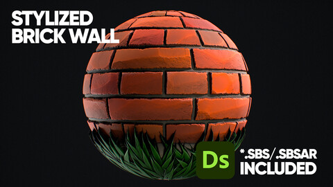 Stylized Brick Wall Material