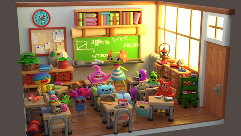 Alien classroom