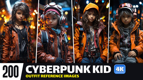 Cyberpunk Kid VOL.03 | 4K Reference Images