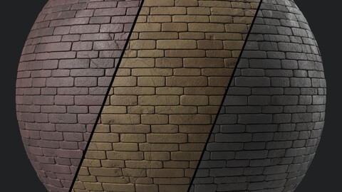 Brick Wall Materials 88- Brick Tiles By Sbsar | Pbr 4k Seamless