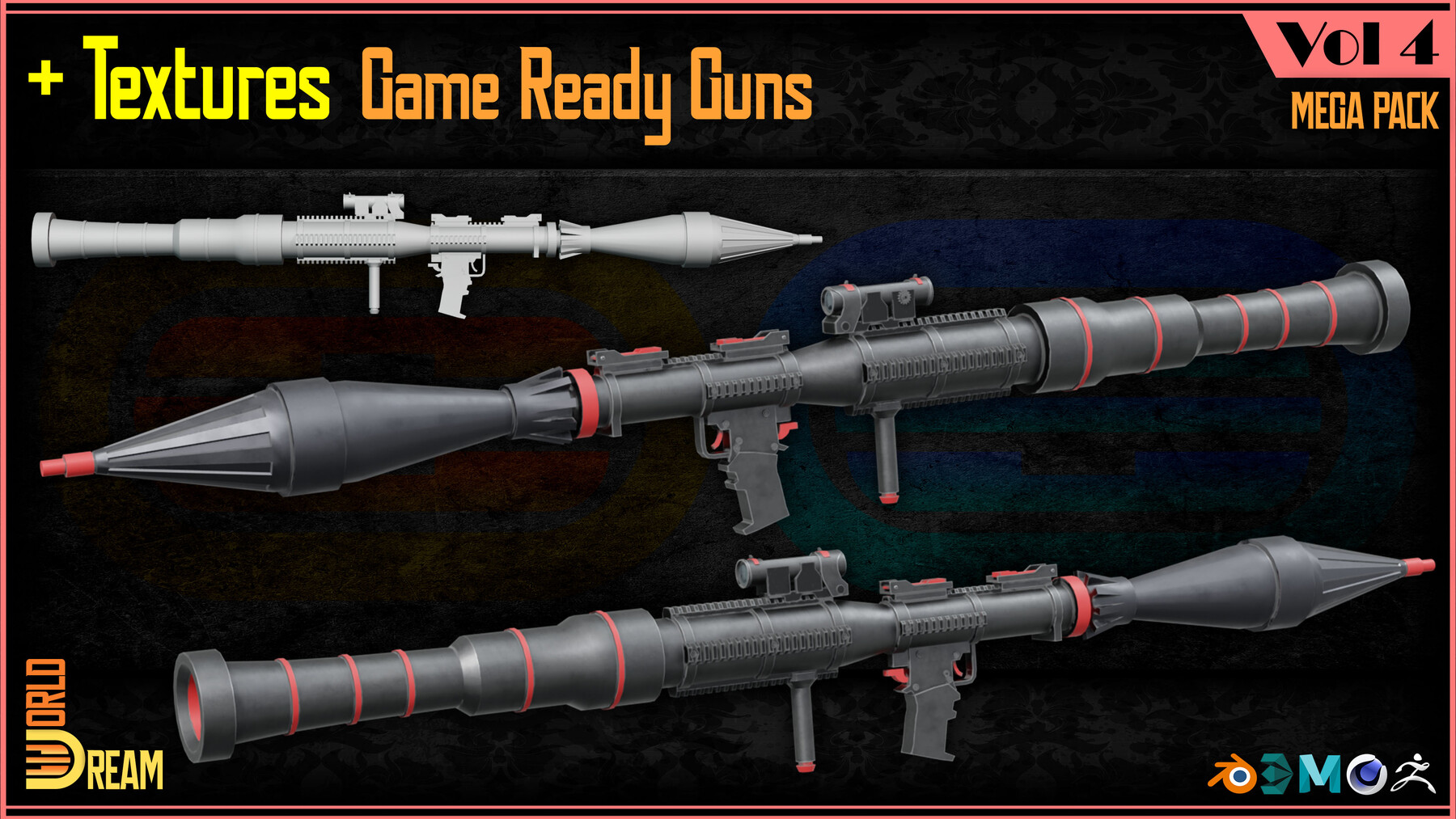 Pacote de Armas JOGO PRONTO UNREAL 4 - UNIDADE Modelo 3D - TurboSquid  1710820