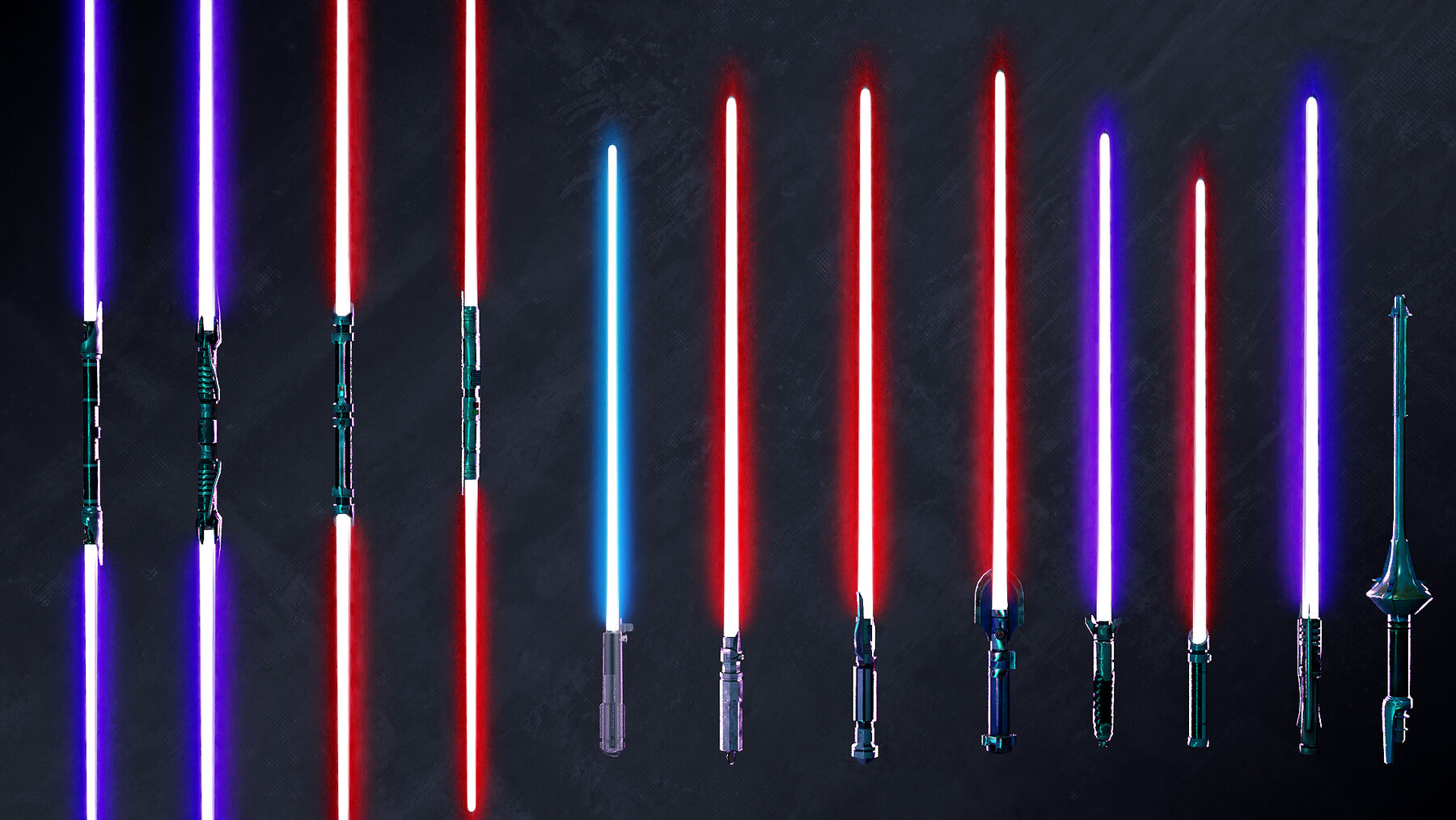 ArtStation - 20 Realistic lightsabers 3D Models with Textures | Game ...