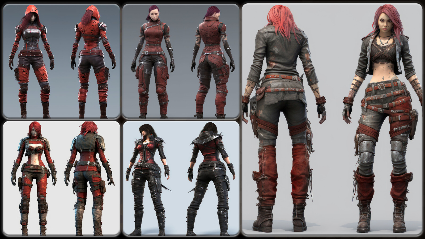 ArtStation - 200 Feminine Bloodpunk Outfit Reference Pack | 4K | v.61 ...