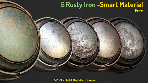 Rusty Iron Smart Material - Substance Painter